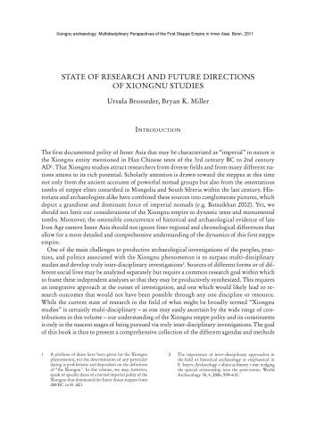 State of research and future directions of Xiongnu studies