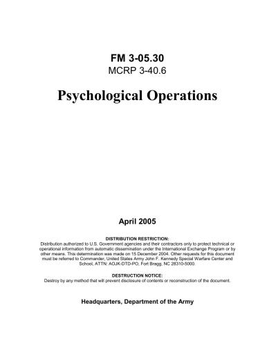 Field Manual 3-05.30