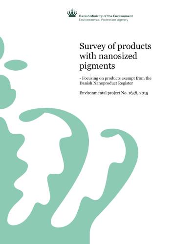 Survey of products with nanosized pigments