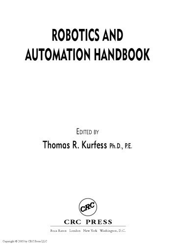 Robotics and Automation Handbook
