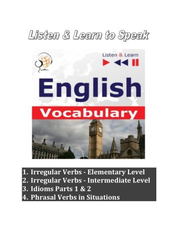 Listen & Learn to Speak. English Vocabulary