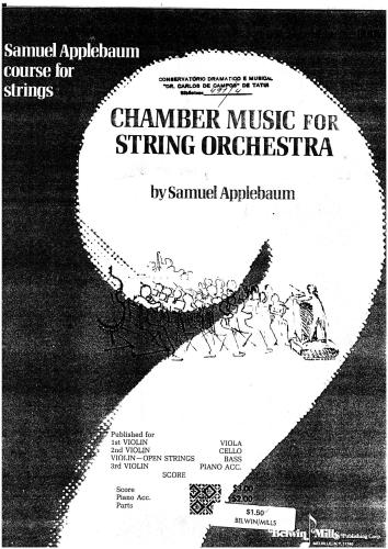 Chamber music for string orchestra Book 1