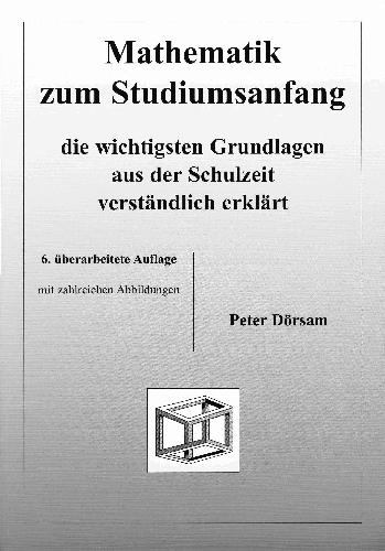 Mathematik zum Studiumsanfang