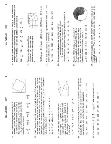 American Mathematics Contest 8 (AMC 8) 1997