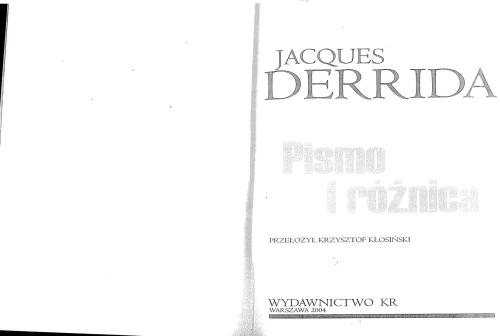 Pismo i różnica
