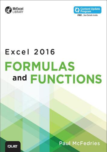 Excel 2016 Formulas and Functions Includes Content Update Program