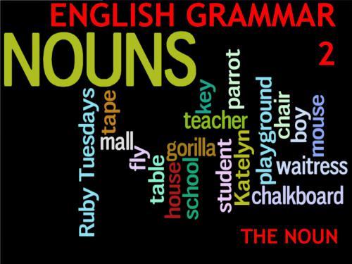 English Grammar 2 - The Noun