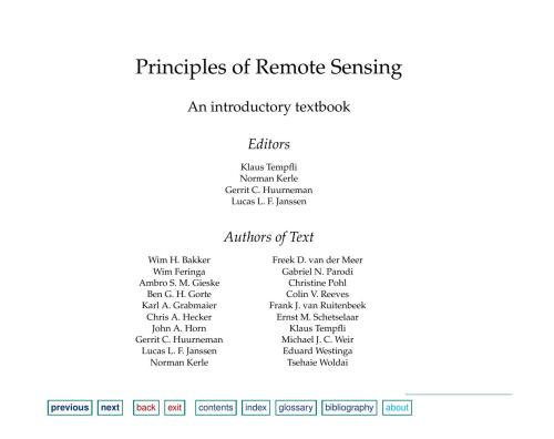 Principles of Remote Sensing