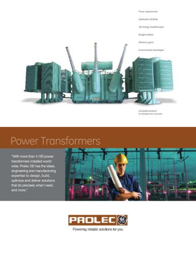 General Electric Power Transformers