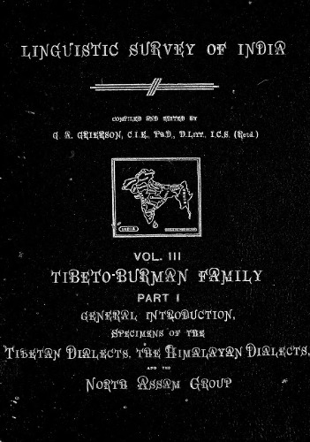 Lingvistic survey of India, v.3 p.1