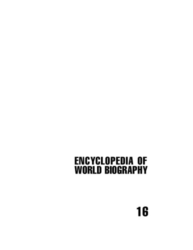 Encyclopedia of World Biography. Vitoria- Zworykin