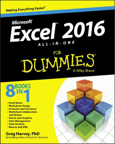 Excel 2016: All-in-One For Dummies