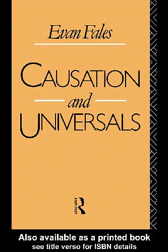 Fales - Causation and Universals
