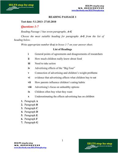 IELTS Reading Recent Actual Test Vol 3