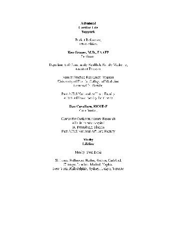 Acls Pocket Reference: An Approach to the Key Algorithms for Cardiopulmonary Resuscitation