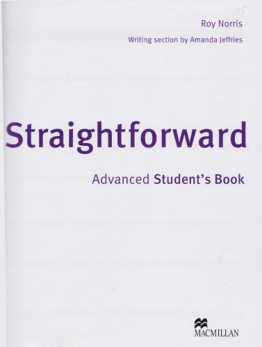 Straightforward Advanced. Student's Book