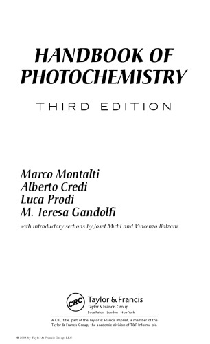 Handbook of Photochemistry