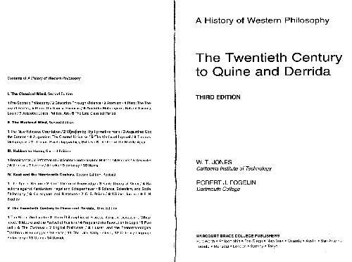 A History of Western Philosophy: The Twentieth Century to Quine and Derrida, Volume V