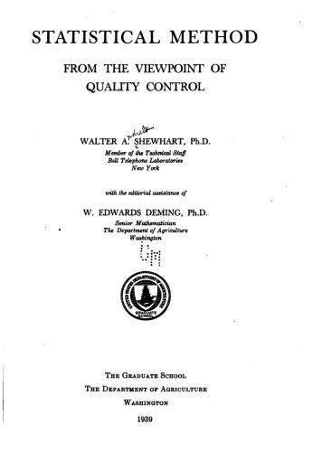 Statistical Method from the Viewpoint of Quality Control