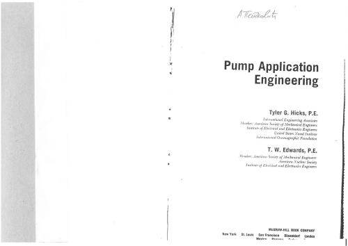 Pump Application Engineering