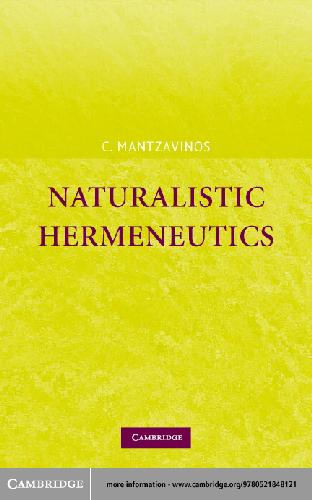 Mantzavinos - Naturalistic Hermeneutics