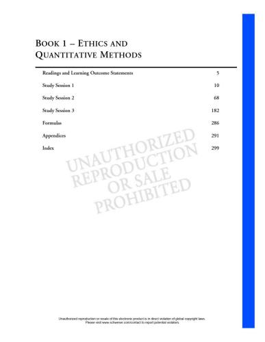 CFA Level 1 Schweser Study Notes 2009 Book 1
