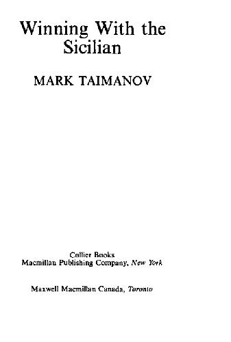 Mark Taimanov Winning the Sicilian