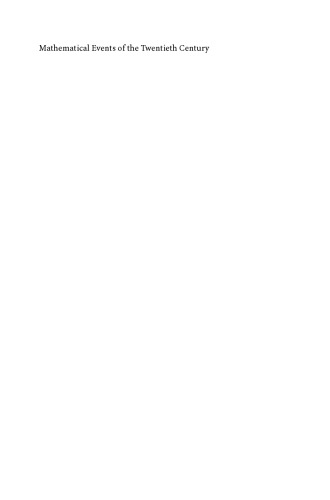 Mathematical Events of the Twentieth Century