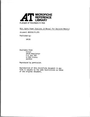 Unido & Olade Mini Hydro Power Stations