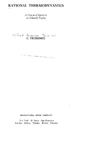 Rational Thermodynamics