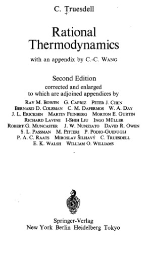 Rational thermodynamics