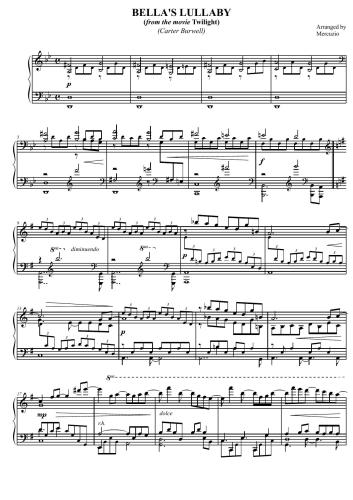 Bella'S lullaby (from the movie Twilight)