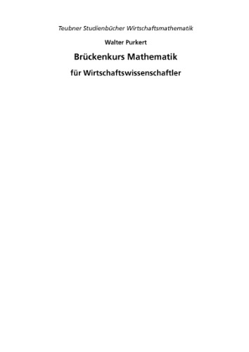 Brueckenkurs Mathematik