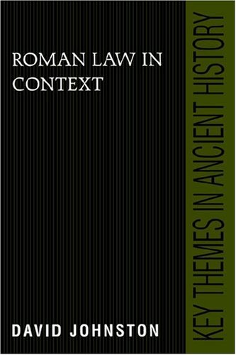 Roman Law in Context