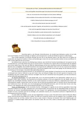 Die Bundesrepublik Deutschland als Wirtschaftsmacht