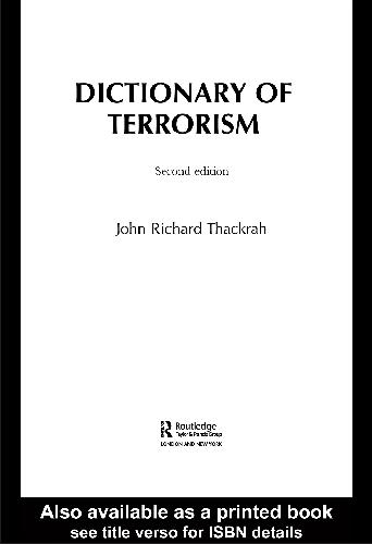 Tackrah - Dictionary of Terrorism