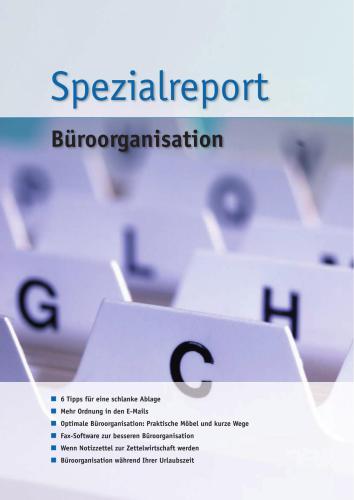 Spezialreport - Büroorganisation