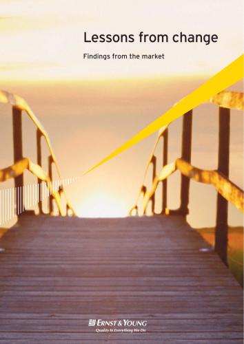 Lessons from change. Findings from the market : Доклад
