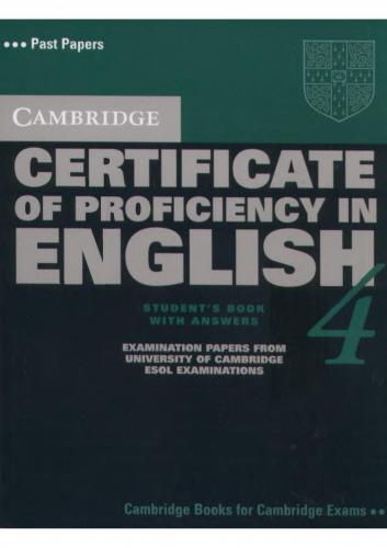 Cambridge Certificate of Proficiency in English 4 (SB)