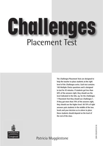 Challenges. Placement Tests