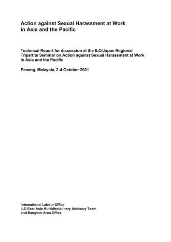 Action against Sexual Harassment at Work in Asia and the Pacific