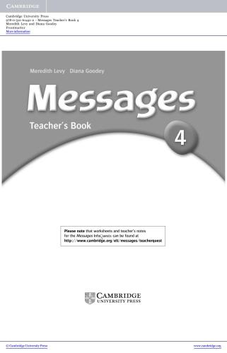 Messages 4 Teacher's book