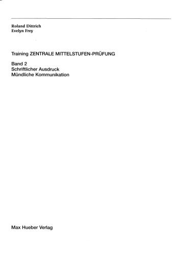 Schriftlich, Mündlich