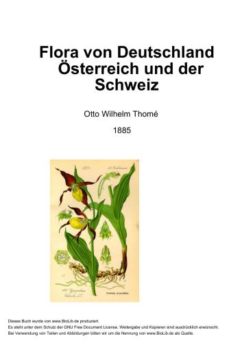 Flora von Deutschland Österreich und der Schweiz