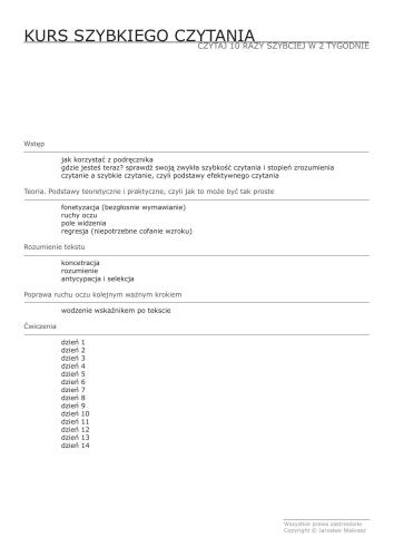 Czytaj 10 razy szybciej w 2 tygodnie