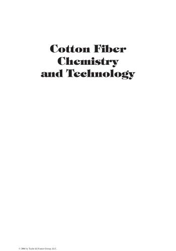 Cotton Fiber Chemistry and Technology (Филип Дж. Уокелин. Хлопковое волокно: химия и технология)