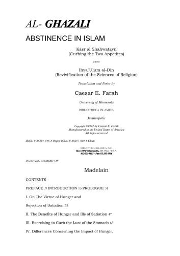 Abstinence In Islam