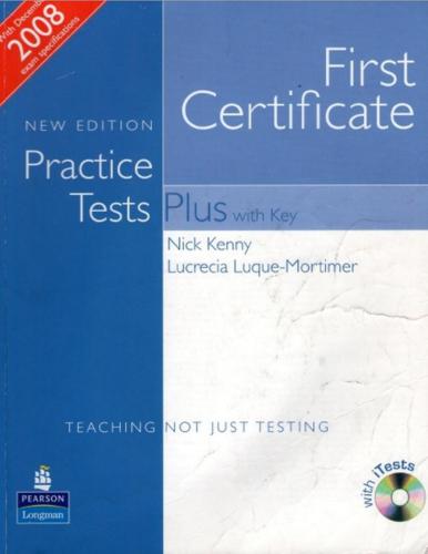 First Certificate Practice Tests Plus with Built-In Sound, Bookmarks and Key