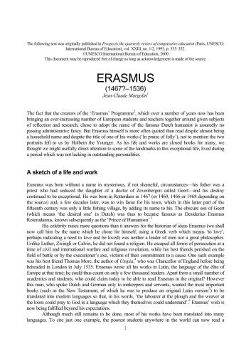 Erasmus (1467-1536)