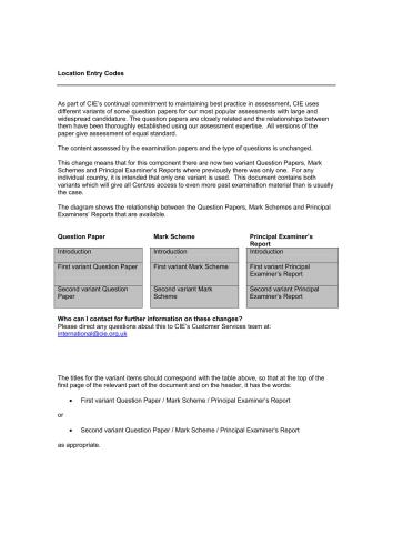 First Language English (IGCSE), 2008